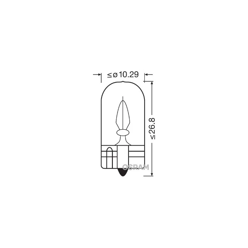 Ampoule, éclairage intérieur OSRAM 2841