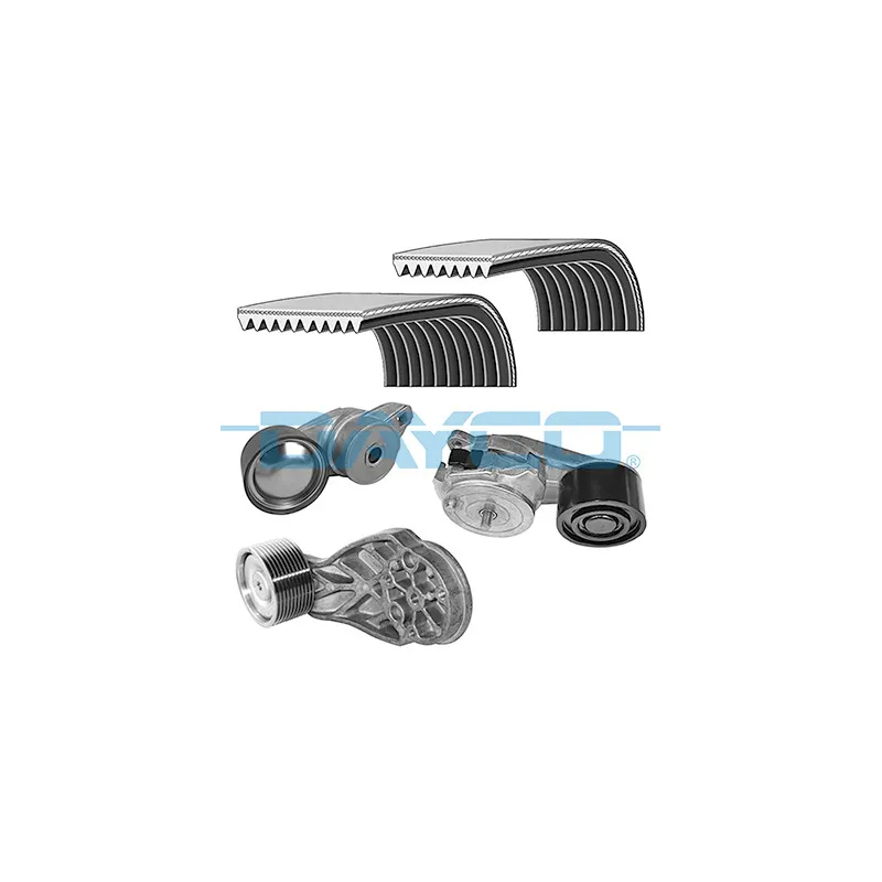 Jeu de courroies trapézoïdales à nervures DAYCO KPV205HD