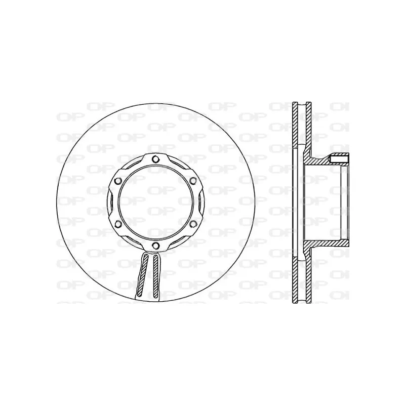 Jeu de 2 disques de frein avant OPEN PARTS BDR1702.20