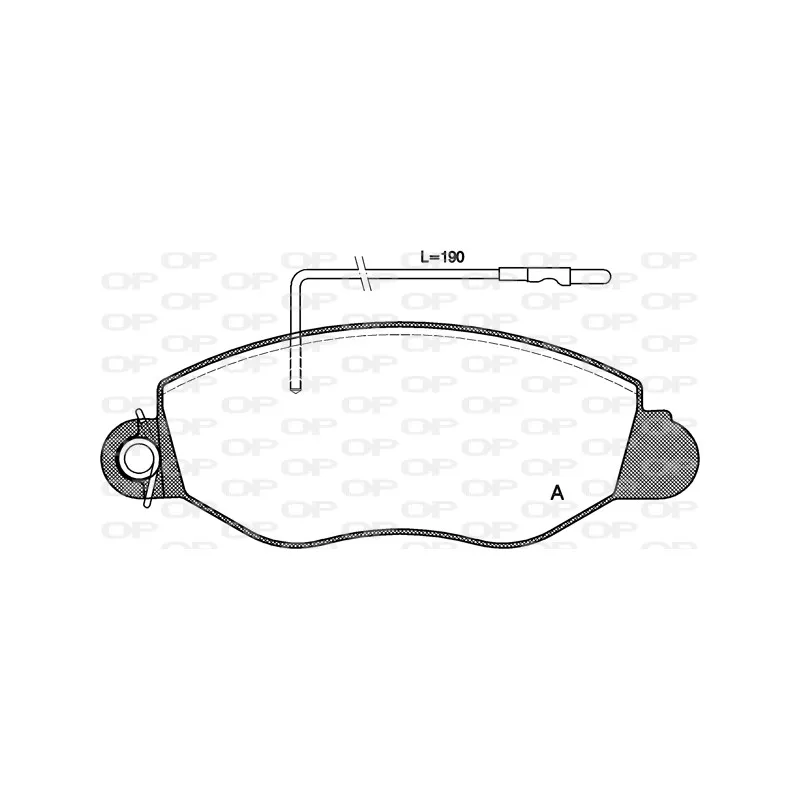 Jeu de 4 plaquettes de frein avant OPEN PARTS BPA0772.22
