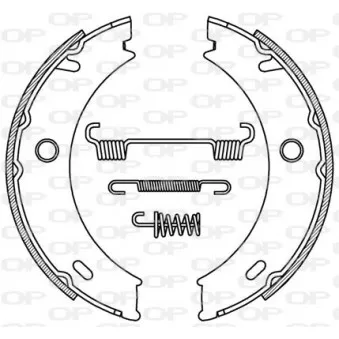 Jeu de mâchoires de frein OPEN PARTS