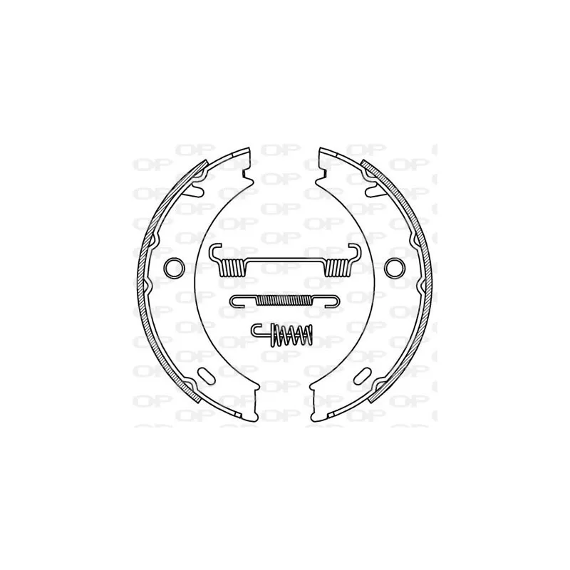 Jeu de mâchoires de frein OPEN PARTS BSA2196.00