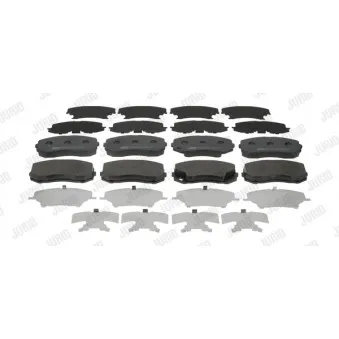 Jeu de 4 plaquettes de frein avant JURID 573752J