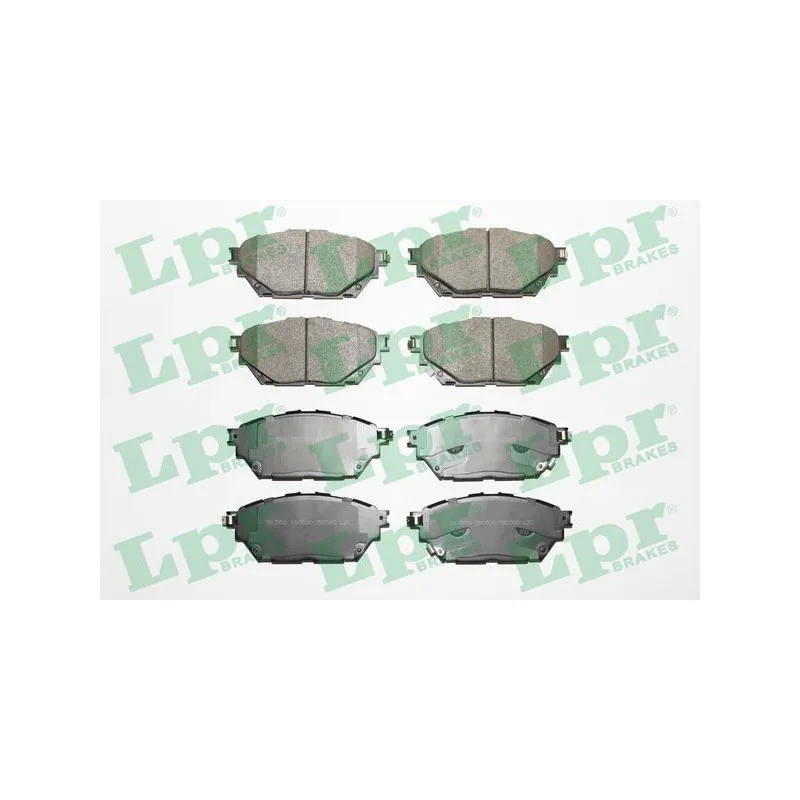 Jeu de 4 plaquettes de frein avant LPR 05P2000