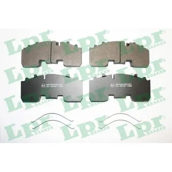 Jeu de 4 plaquettes de frein arrière LPR