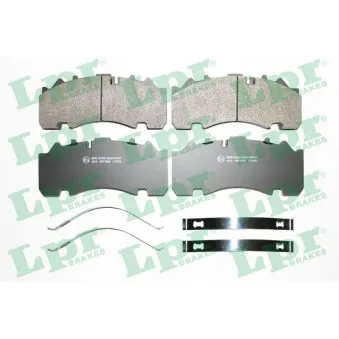 Jeu de 4 plaquettes de frein arrière LPR