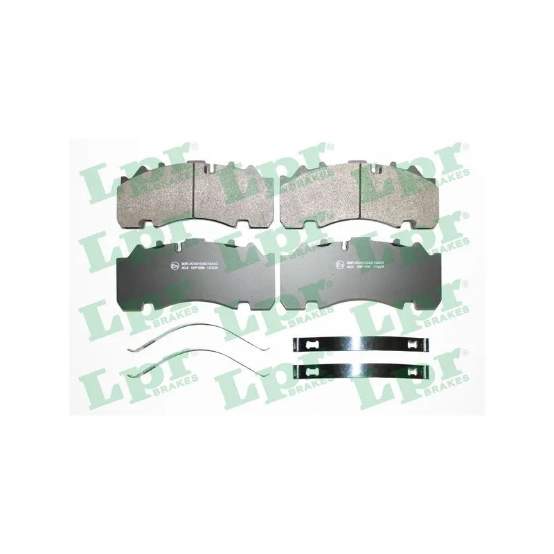 Jeu de 4 plaquettes de frein arrière LPR 05P1898