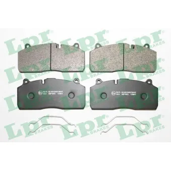 Jeu de 4 plaquettes de frein LPR