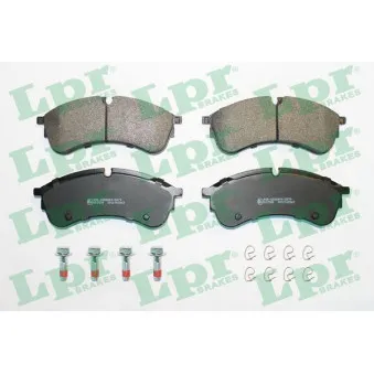 Jeu de 4 plaquettes de frein avant LPR