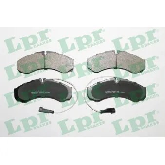 Jeu de 4 plaquettes de frein arrière LPR