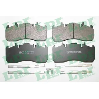 Jeu de 4 plaquettes de frein LPR