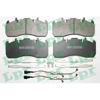Jeu de 4 plaquettes de frein LPR