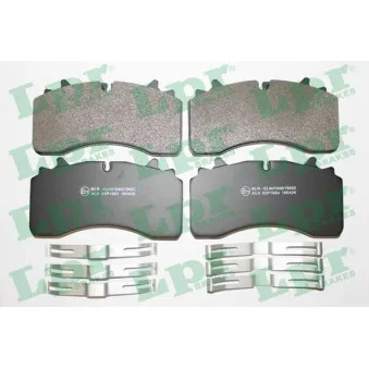 Jeu de 4 plaquettes de frein arrière LPR
