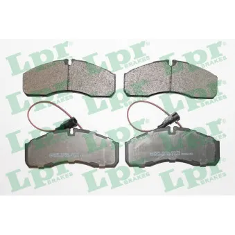 Jeu de 4 plaquettes de frein avant LPR