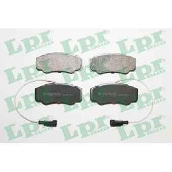 Jeu de 4 plaquettes de frein arrière LPR