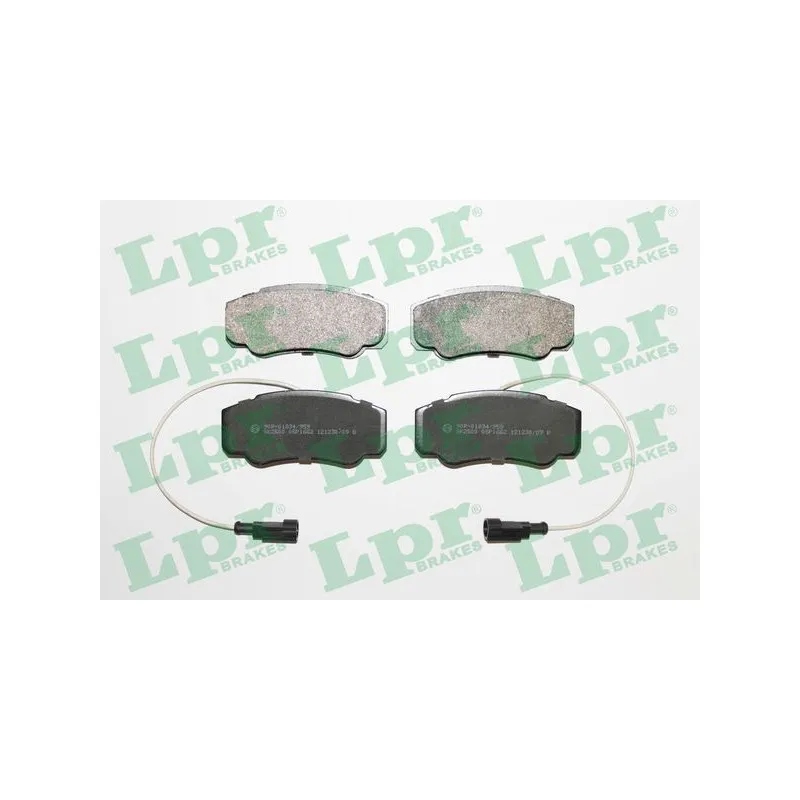 Jeu de 4 plaquettes de frein arrière LPR 05P1662