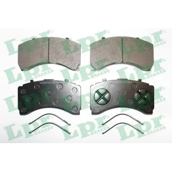 Jeu de 4 plaquettes de frein arrière LPR