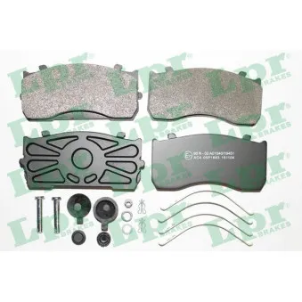 Jeu de 4 plaquettes de frein arrière LPR