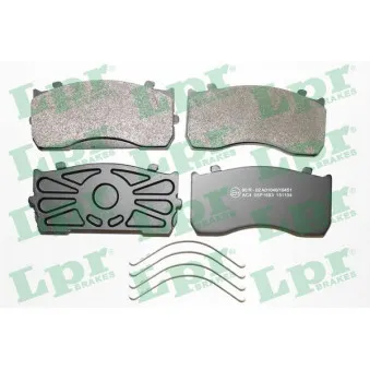 Jeu de 4 plaquettes de frein arrière LPR