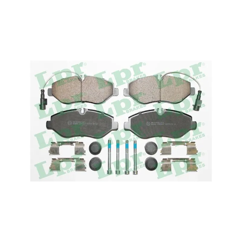 Jeu de 4 plaquettes de frein avant LPR 05P1669