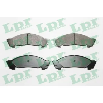 Jeu de 4 plaquettes de frein avant LPR