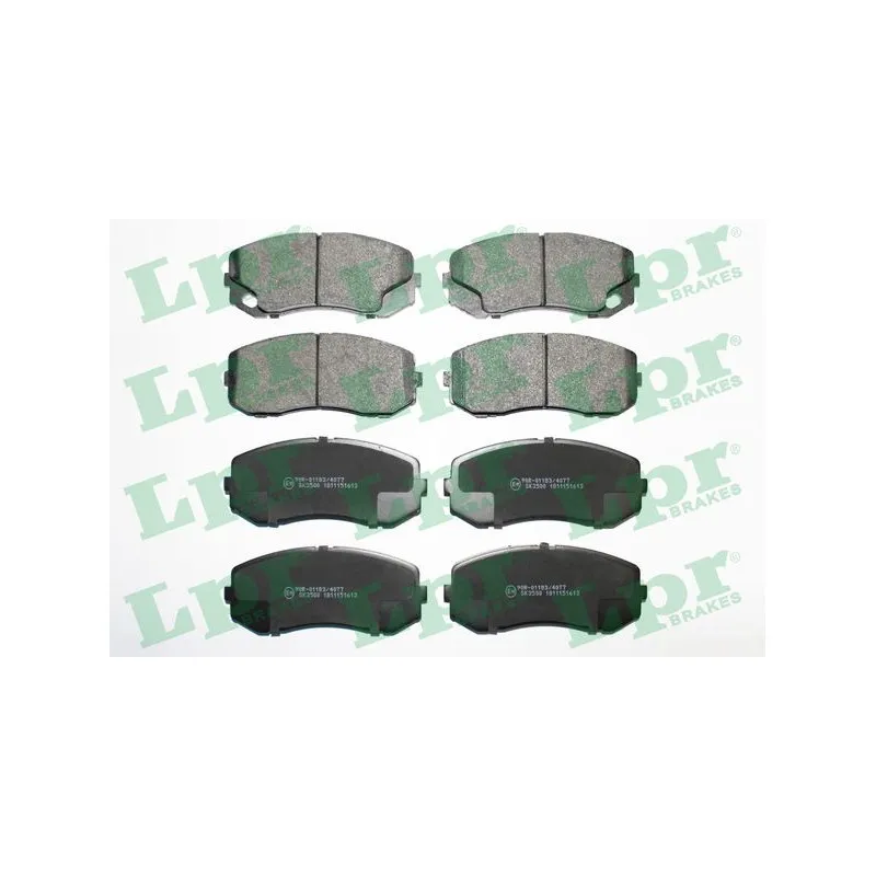 Jeu de 4 plaquettes de frein avant LPR 05P1613