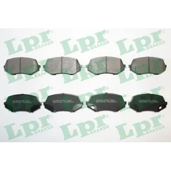 Jeu de 4 plaquettes de frein avant LPR