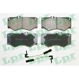 Jeu de 4 plaquettes de frein avant LPR