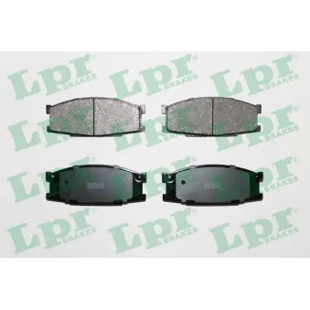 Jeu de 4 plaquettes de frein avant LPR