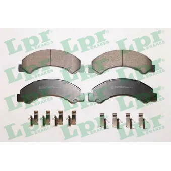 Jeu de 4 plaquettes de frein avant LPR