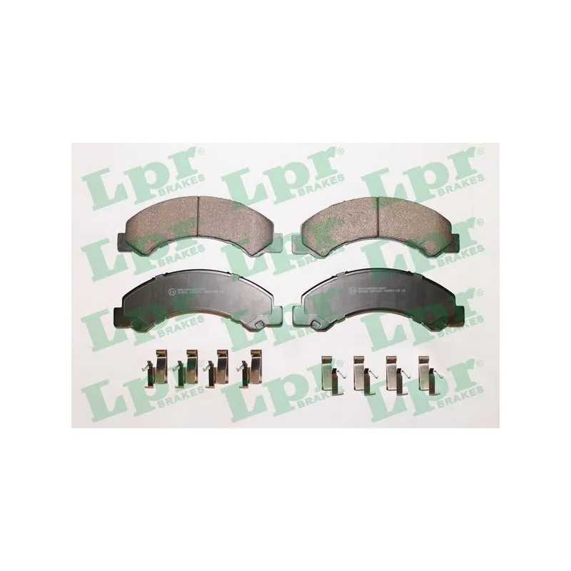 Jeu de 4 plaquettes de frein avant LPR 05P1063