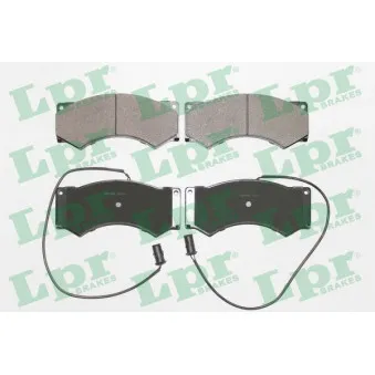 Jeu de 4 plaquettes de frein avant LPR