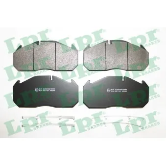 Jeu de 4 plaquettes de frein avant LPR