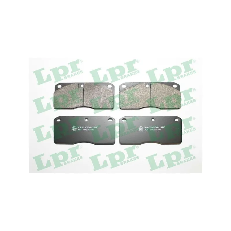 Jeu de 4 plaquettes de frein avant LPR 05P1149