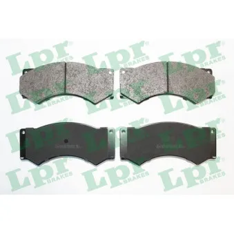 Jeu de 4 plaquettes de frein avant LPR