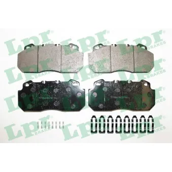 Jeu de 4 plaquettes de frein avant LPR