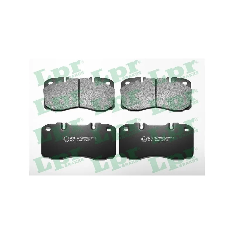 Jeu de 4 plaquettes de frein avant LPR 05P1164