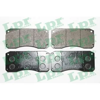 Jeu de 4 plaquettes de frein avant LPR
