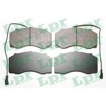 Jeu de 4 plaquettes de frein avant LPR