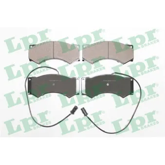 Jeu de 4 plaquettes de frein avant LPR