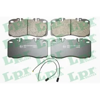 Jeu de 4 plaquettes de frein arrière LPR