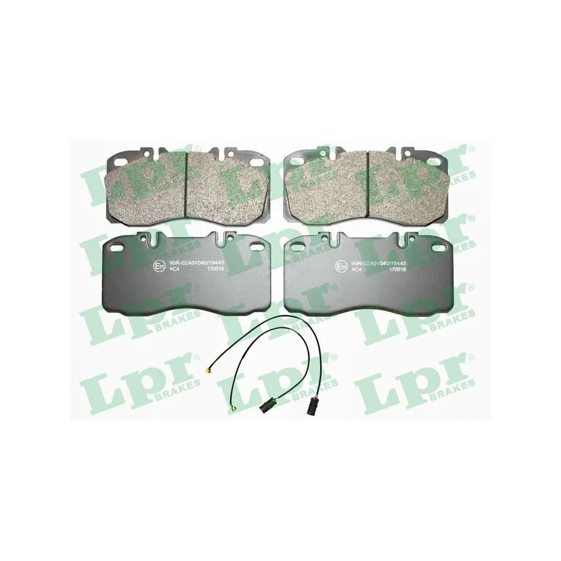 Jeu de 4 plaquettes de frein arrière LPR 05P1164B