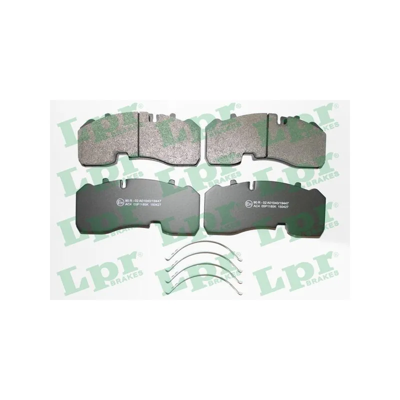 Jeu de 4 plaquettes de frein arrière LPR 05P1185