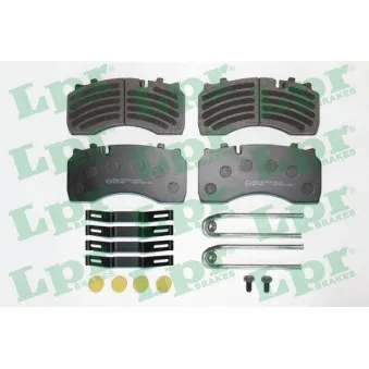 Jeu de 4 plaquettes de frein arrière LPR