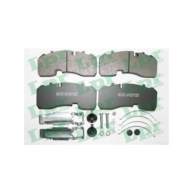 Jeu de 4 plaquettes de frein arrière LPR 05P1185K