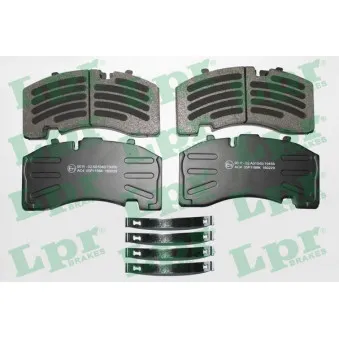 Jeu de 4 plaquettes de frein arrière LPR