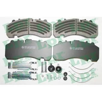 Jeu de 4 plaquettes de frein arrière LPR