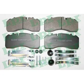 Jeu de 4 plaquettes de frein avant LPR