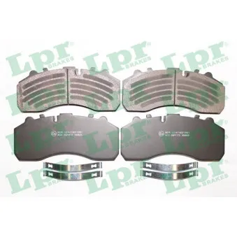 Jeu de 4 plaquettes de frein arrière LPR