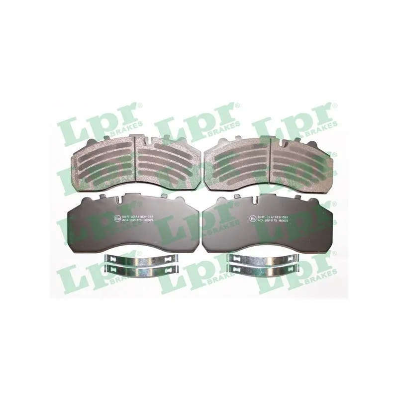 Jeu de 4 plaquettes de frein arrière LPR 05P1173